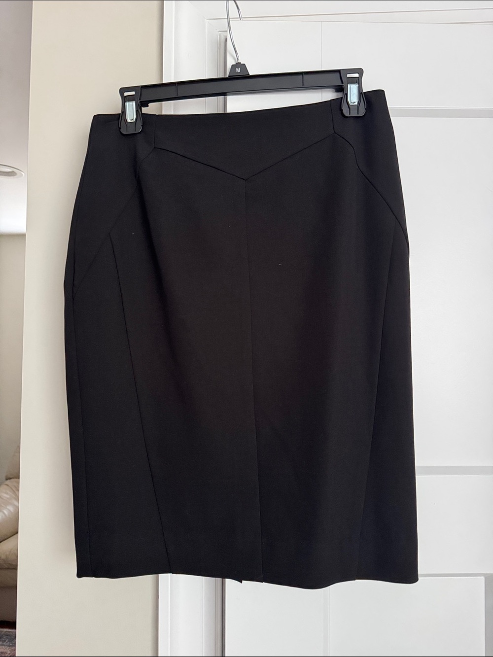 Worthington Black Pencil Skirt with V-Seam Detail